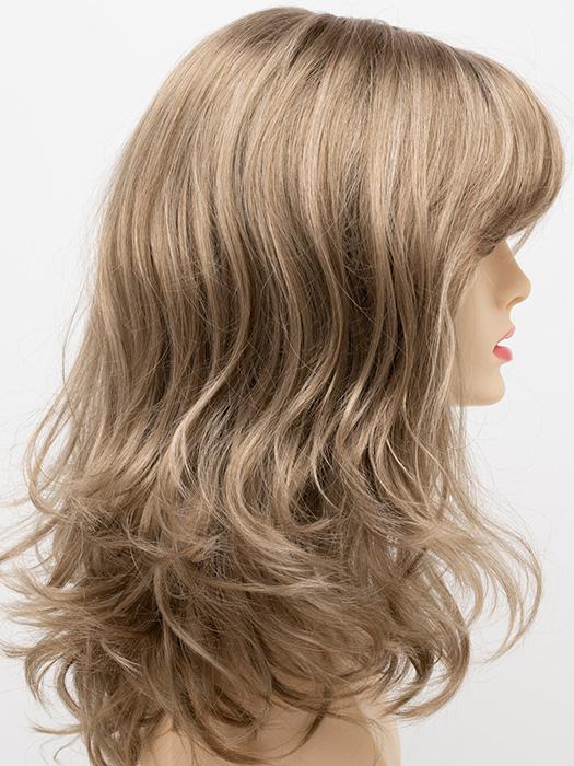 GINGER-CREAM | Dark Beige Blonde underneath highlighted on top with Light Beige Blonde