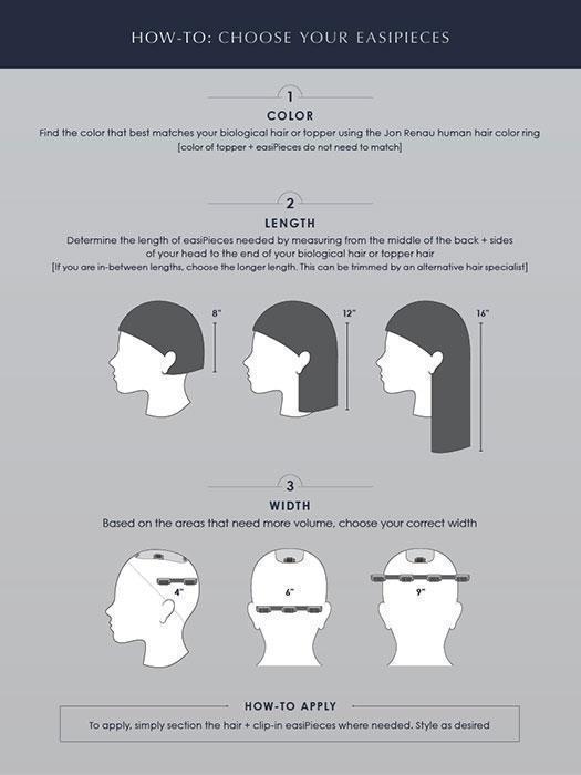 How To Choose Your EasiPieces | Available in 8", 12", and 16" Length Options & 4", 6" and 9" Width Options