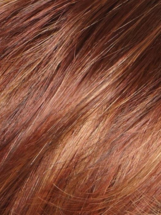 IRISH SPICE R | Rooted Dark Auburn with Medium Auburn Base and Dark Honey Blonde Highlights