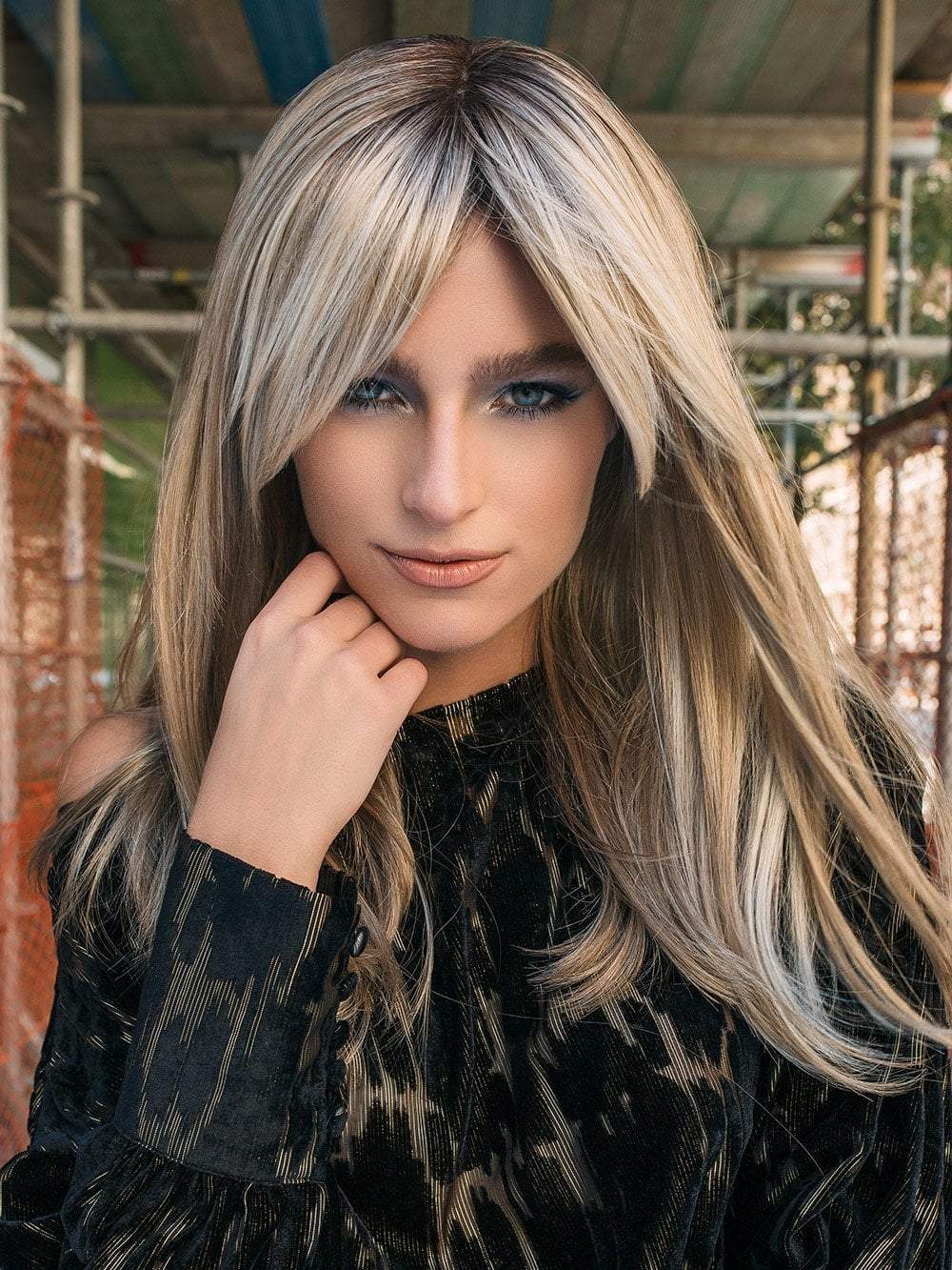 CAMILLA by JON RENAU in 12FS8  | Light Gold Brown, Light Natural Gold Blonde and Pale Natural Gold-Blonde Blend, Shaded with Medium Brown