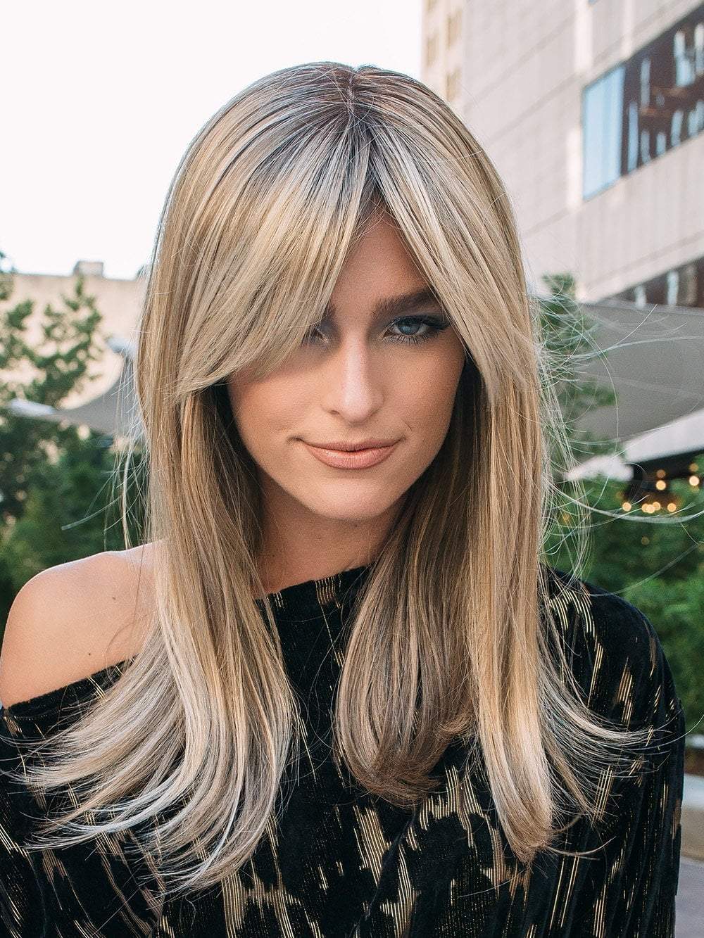 CAMILLA by JON RENAU in 12FS8  | Light Gold Brown, Light Natural Gold Blonde and Pale Natural Gold-Blonde Blend, Shaded with Medium Brown