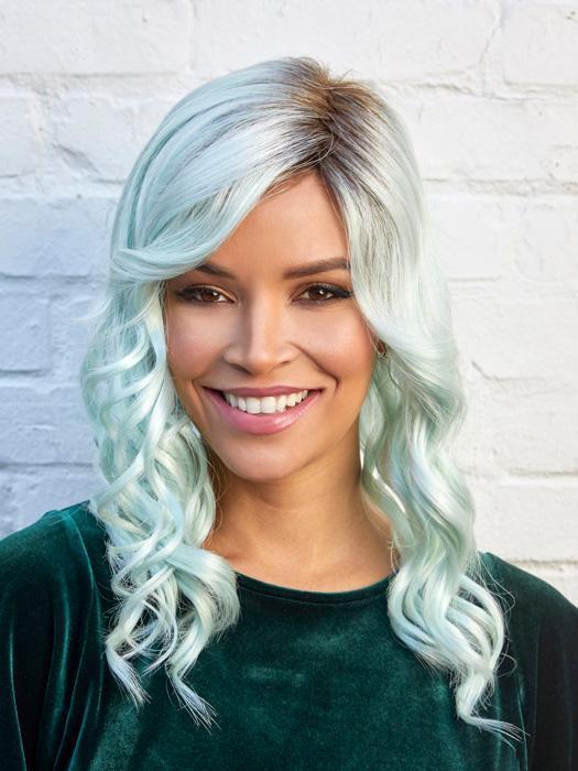 JADEN by NORIKO in SEAGLASS R | Light Brown which gradually blends into a Light Seaglass Green throughout with Roots