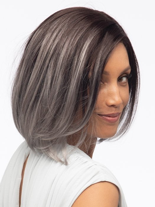 GRAYDIENT-STORM | Dark Brown Roots that Melt into Light Gray and Silver Tones Towards the Ends