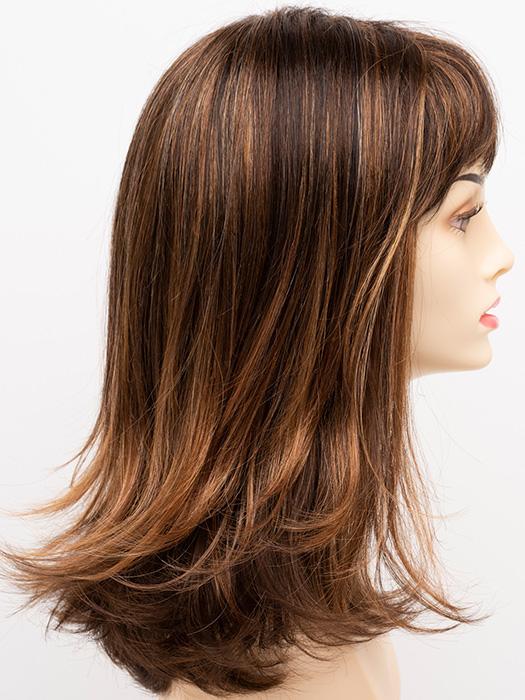 CHOCOLATE-CARAMEL | Medium Brown with Soft Red and Blonde highlights