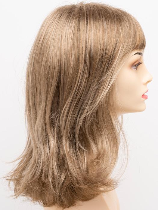 GINGER-CREAM | Dark Beige Blonde underneath highlighted on top with Light Beige Blonde