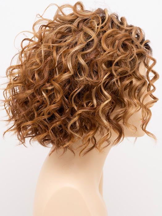 GOLDEN-NUTMEG | Medium Brown roots with overall Warm Cinnamon base and Golden Blonde highlights