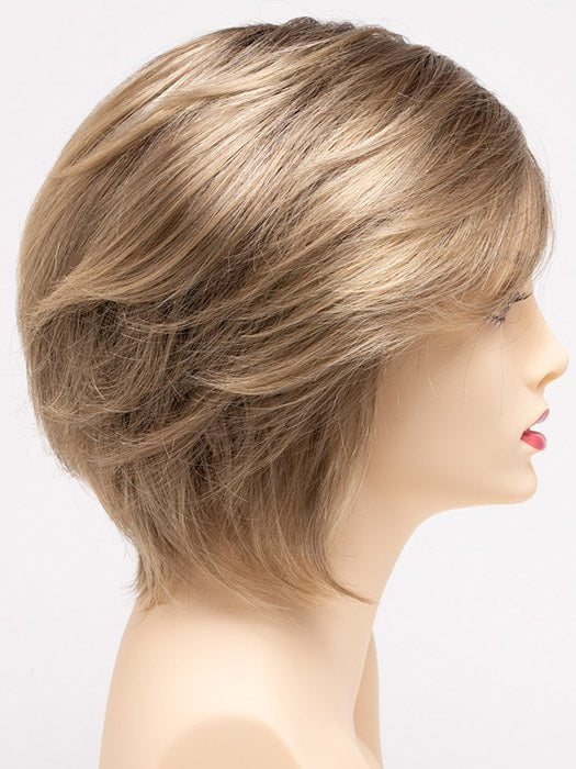 SAHARA BLONDE | Softer Dark Blonde with Light Golden Blonde, and features Chestnut Roots