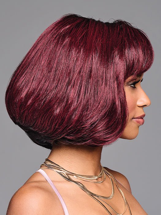 A modern mid-length bob wig