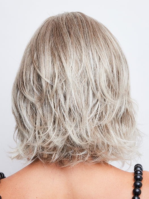 ICE-BLOND | Ashy Blonde Base with White Gold Tips with Highlights around face