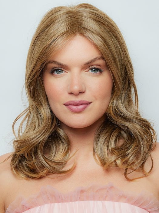 KIRBY by RENE OF PARIS in CARAMEL BISCOTTI | Dark Blonde with Caramel Blonde Highlights throughout