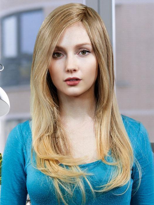 DIAMOND by LOUIS FERRE in T24B/18 MEDIUM SHADE BLONDE | Ash Blonde Blended with Golden Blonde Tones, Blonde Tip