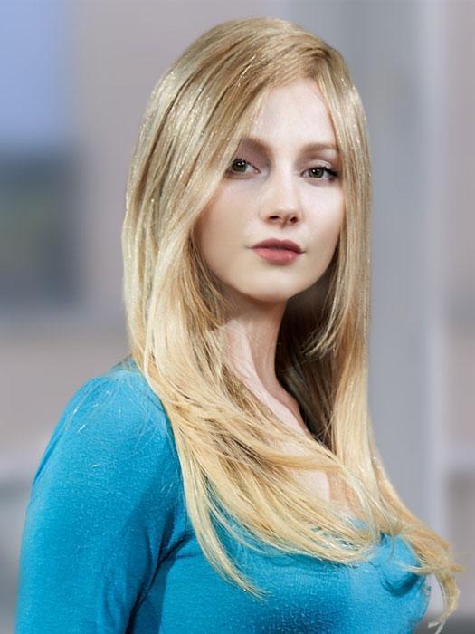 DIAMOND by LOUIS FERRE in T24B/18 MEDIUM SHADE BLONDE | Ash Blonde Blended with Golden Blonde Tones, Blonde Tip