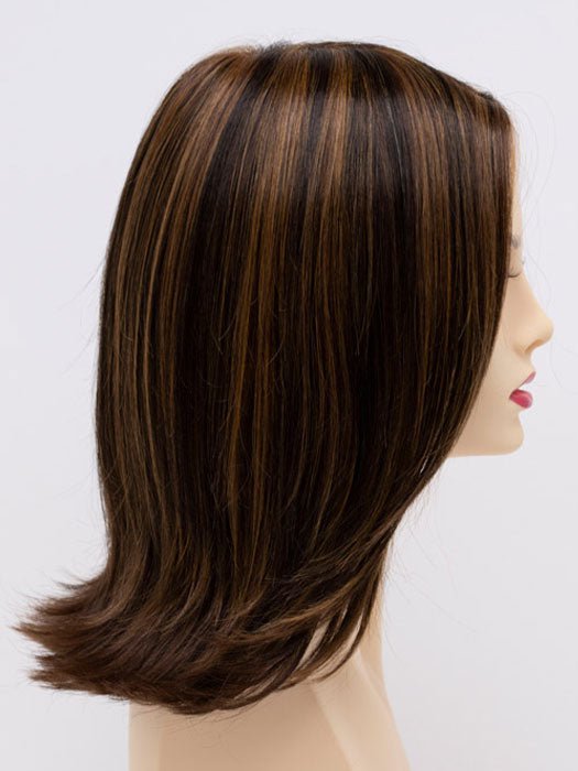 CHOCOLATE-CARAMEL | Medium Brown with Soft Red and Blonde highlights