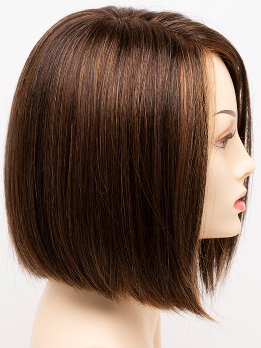 AMARETTO-CREAM | Dark Brown roots with overall Medium Brown base with Honey Blonde highlights