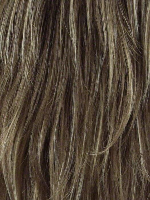 MOCHACCINO-R | Light Brown with Strawberry Blonde Highlights and Dark Brown roots