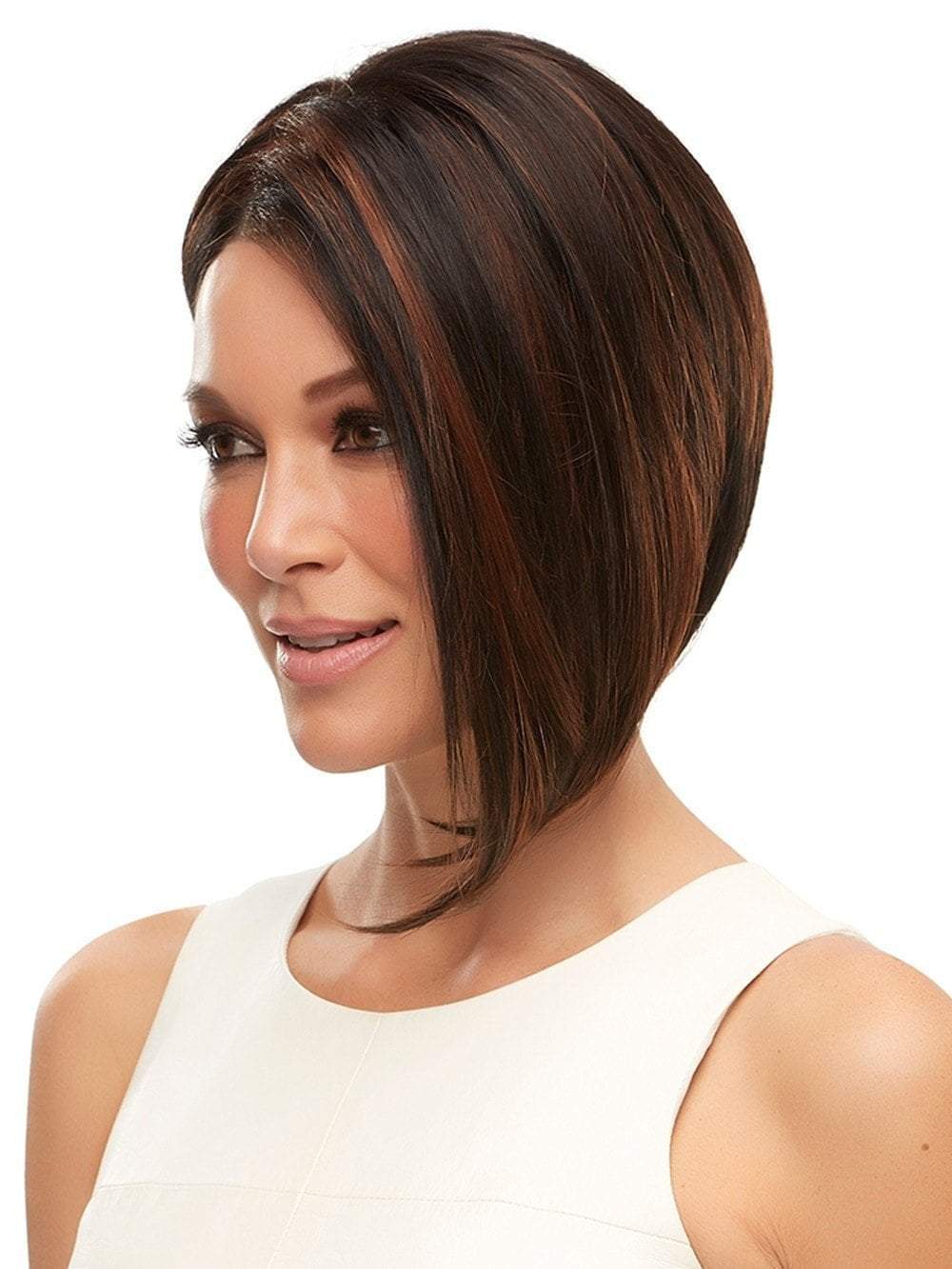 MENA by Jon Renau in 1BRH30 CHOCOLATE PRETZEL | Soft Black with 33% Gold-Red Highlights