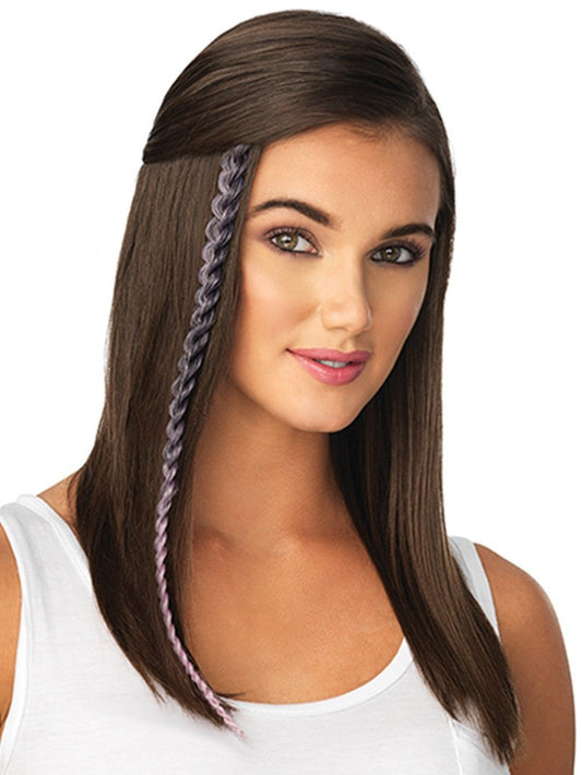 METALLIC BRAID EXTENSION by POP by hairdo in LIGHT PURPLE BLACK