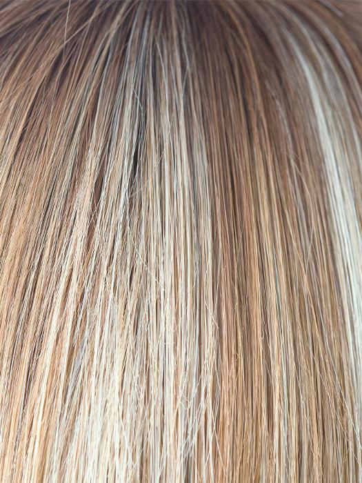 NUTMEG F | Medium Blonde and Honey Brown Base Frosted with Platinum Blonde Highlights