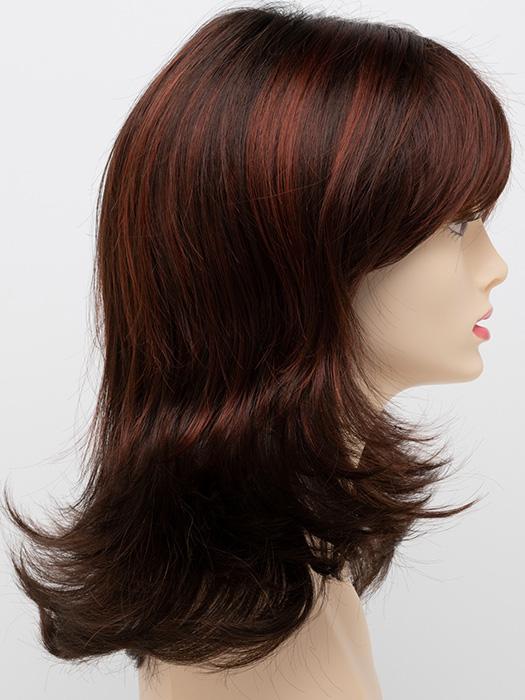 CHOCOLATE CHERRY | Dark Brown roots with overall Medium Brown base with Deep Red highlights