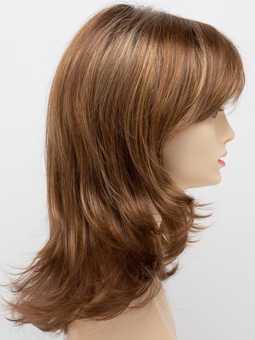 CREAMED COFFEE | Medium Brown roots and base with Cinnamon and Golden Blonde highlights