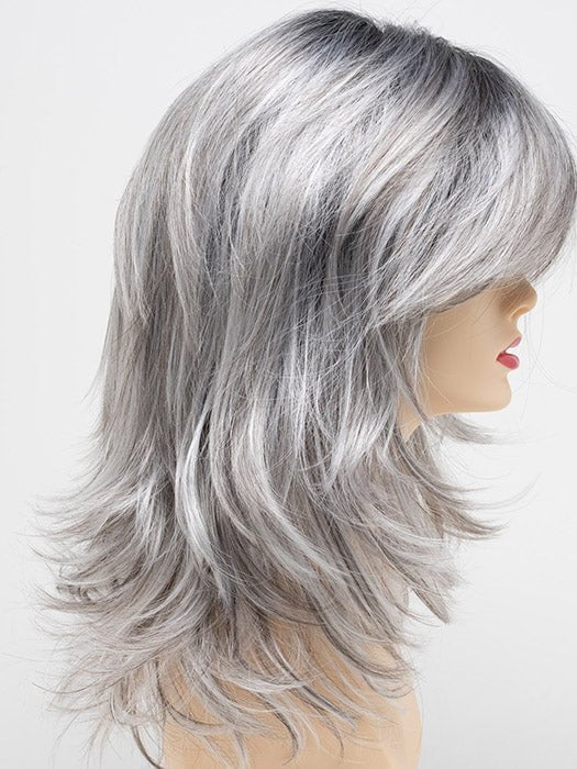 STERLING SHADOW | Medium Salt-and-Pepper Grey with Darker Brown Roots