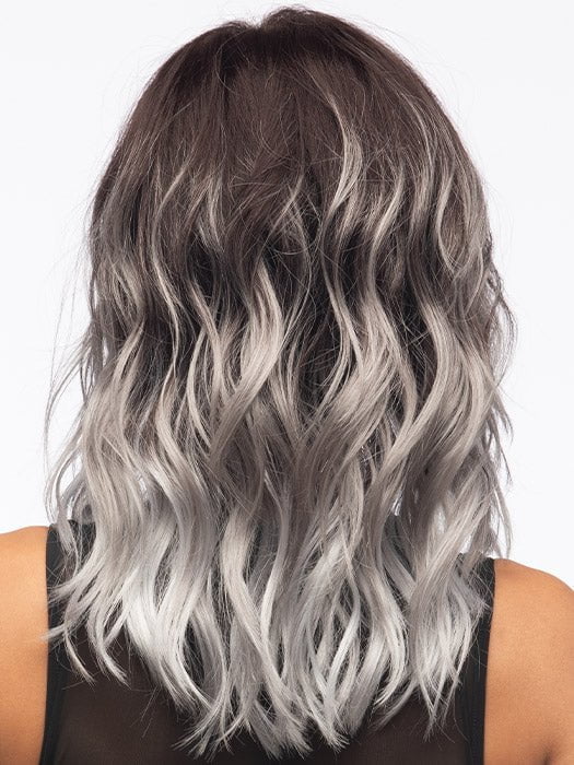 GRAYDIENT-STORM | Dark Brown Roots that Melt into Light Gray and Silver Tones Towards the Ends