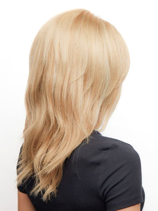 A long-length human hair wig