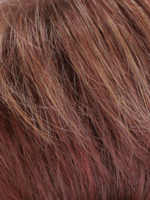 R33LF24 | Dark Auburn Lightening to Gold Blonde Mix in Front