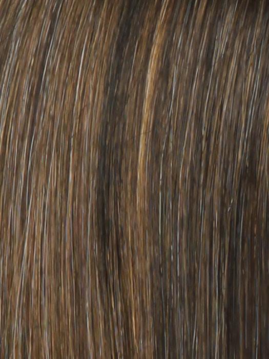 R829S+ GLAZED HAZELNUT | Rich Medium Brown with Ginger Highlights on Top