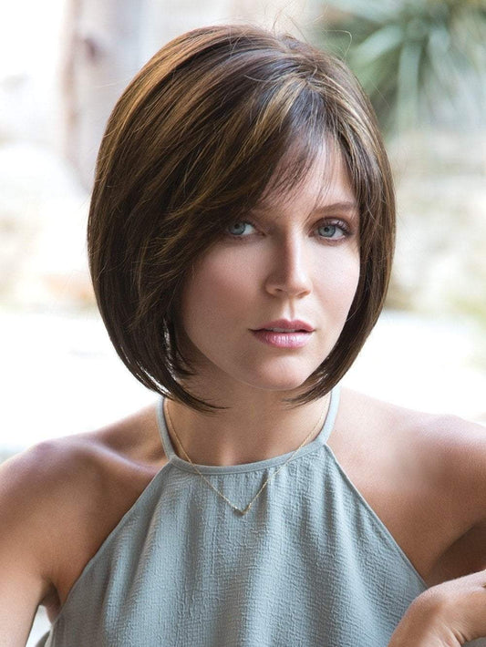 JOLIE by Noriko in Kahlua Blast | Medium Brown with Golden Blonde highlights on front and top