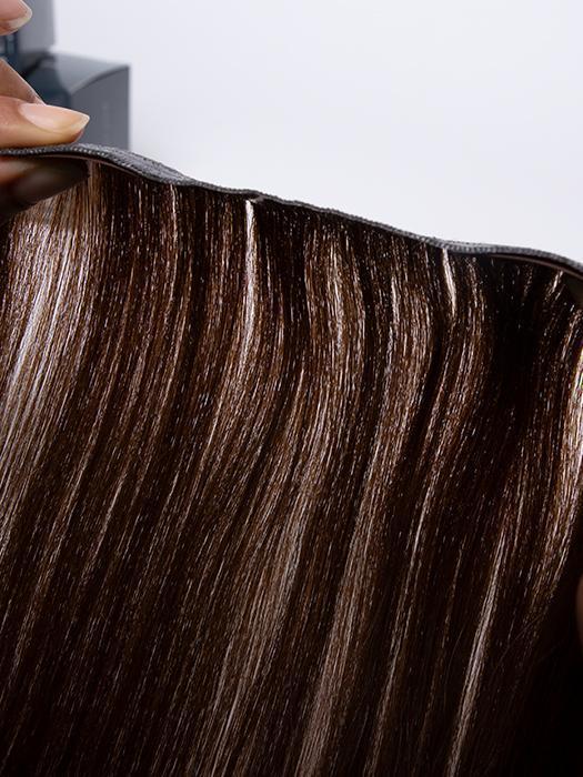 Weft's width measures 1/16th of an inch for undetectable volume 