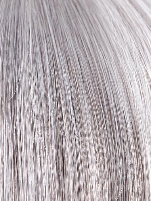 Silver Stone | Silver Medium Brown blend that transitions to more Silver then Medium Brown then to Silver Bangs