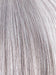 SILVER-STONE | Silver medium brown blend that transitions to silver and medium brown with silver bangs