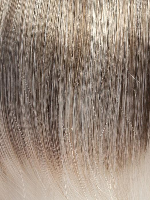 ICE-BLOND | Ashy Blonde Base with White Gold Tips with Highlights Around Face