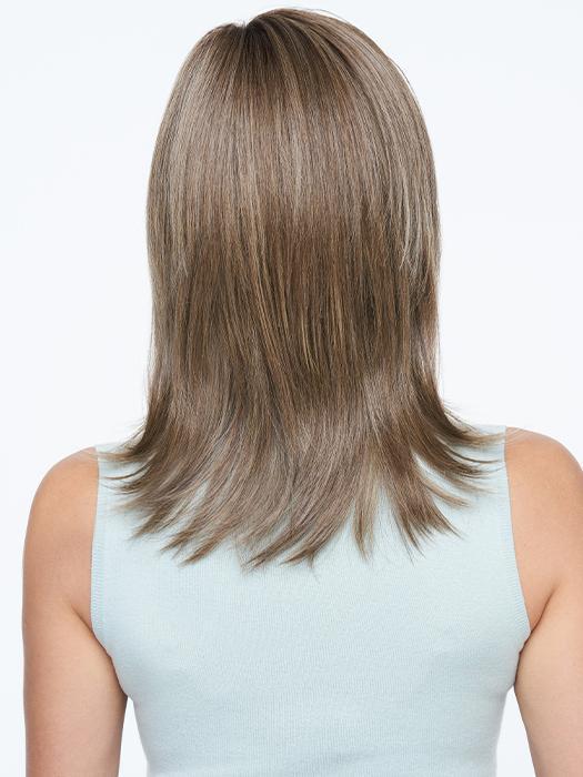 RL12/22SS SHADED CAPPUCCINO | Light Golden Brown Evenly Blended with Cool Platinum Blonde Highlights with Dark Roots
