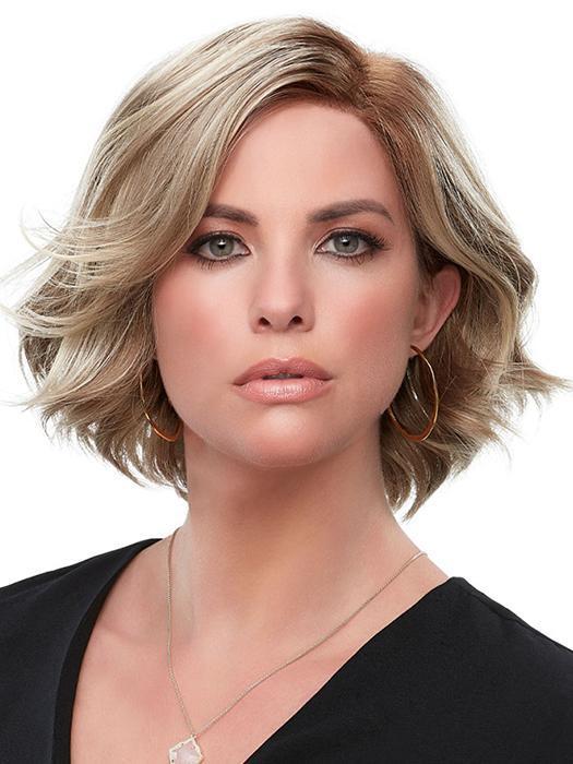 PARKER by JON RENAU in 22F16S8 VENICE BLONDE | Lt Ash Blonde & Lt Natural Blonde Blend, Shaded w/ Med Brown