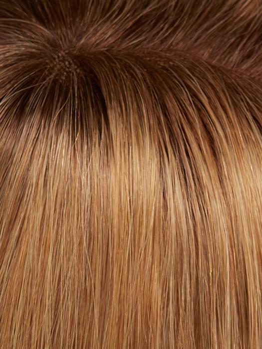 14/26S10 | Light Gold Blonde and Medium Red-Gold Blonde Blend, Shaded with Light Brown