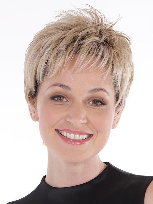 ENERGIA by BELLETRESS in BUTTERBEER-BLONDE | Cool Light Blonde, Light Ash Blonde, and Golden Blonde with Medium Brown Roots