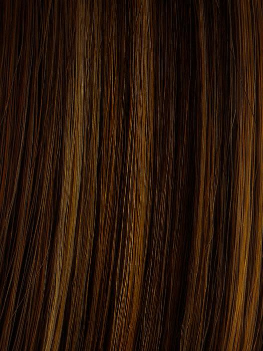 R829S GLAZED HAZELNUT | Medium brown with ginger highlighting on top