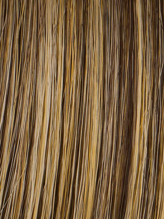 R11S+ GLAZED MOCHA | Medium brown with golden blonde highlights on top