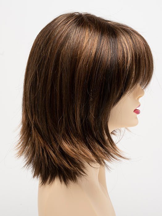 CHOCOLATE-CARAMEL | Medium Brown with Soft Red and Blonde highlights