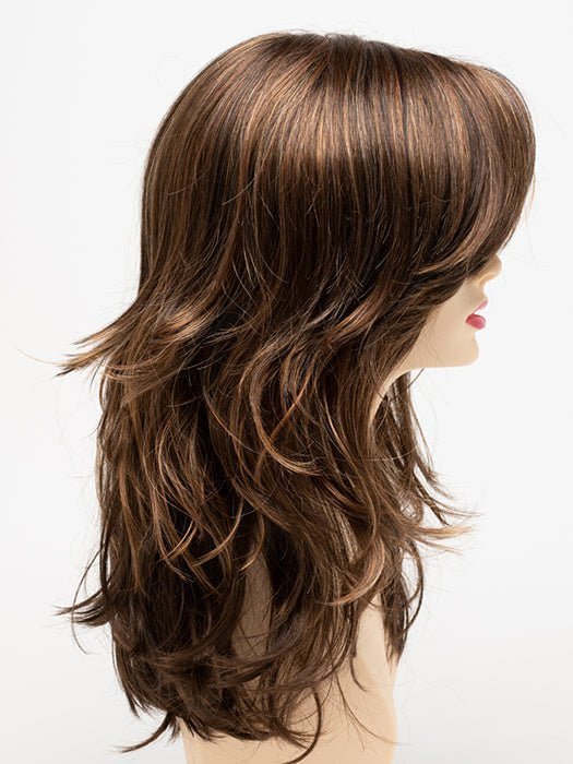 CHOCOLATE-CARAMEL | Medium Brown with Soft Red and Blonde highlights