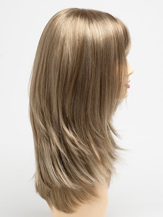 GINGER-CREAM | Dark Beige Blonde underneath highlighted on top with Light Beige Blonde