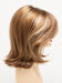 GOLDEN-NUTMEG | Medium Brown roots with overall Warm Cinnamon base and Golden Blonde highlights