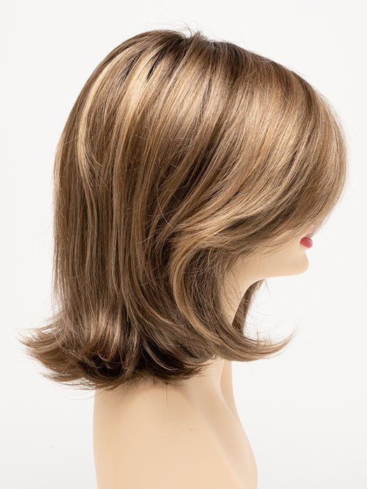 TOASTED-SESAME | Medium Brown roots with overall Warm Cinnamon base and Golden Blonde highlights