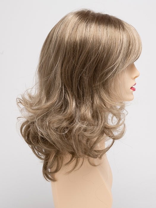 GINGER-CREAM | Dark Beige Blonde underneath highlighted on top with Light Beige Blonde