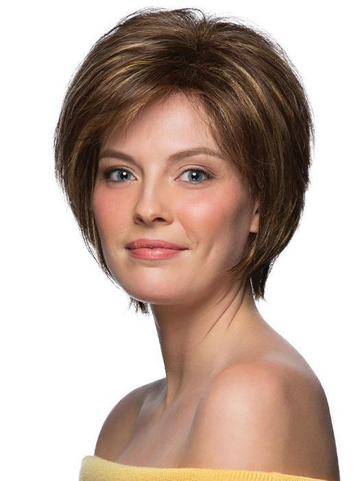 RENAE by ESTETICA NATALIE by ESTETICA in CARAMELKISS | Golden Brown w/Light Copper Blonde Highlights