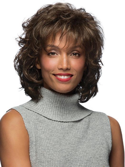 COMPLIMENT by ESTETICA in R14/8H | Golden Brown w/Dark Blonde Highlights on Top
