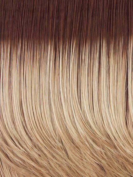 SS14/88 GOLDEN WHEAT | Medium Blonde streaked with Pale Gold Blonde highlights and Medium Brown roots