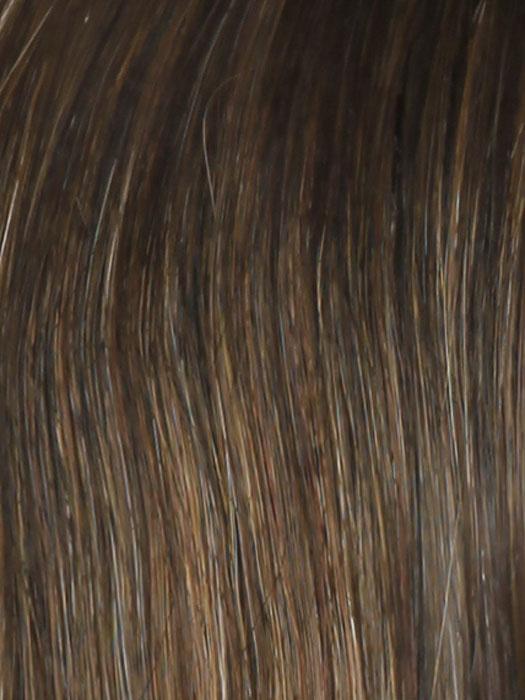 SS8/29 SHADED HAZELNUT | Rich Medium Brown Evenly Blended with Ginger Blonde Highlights with Dark Roots